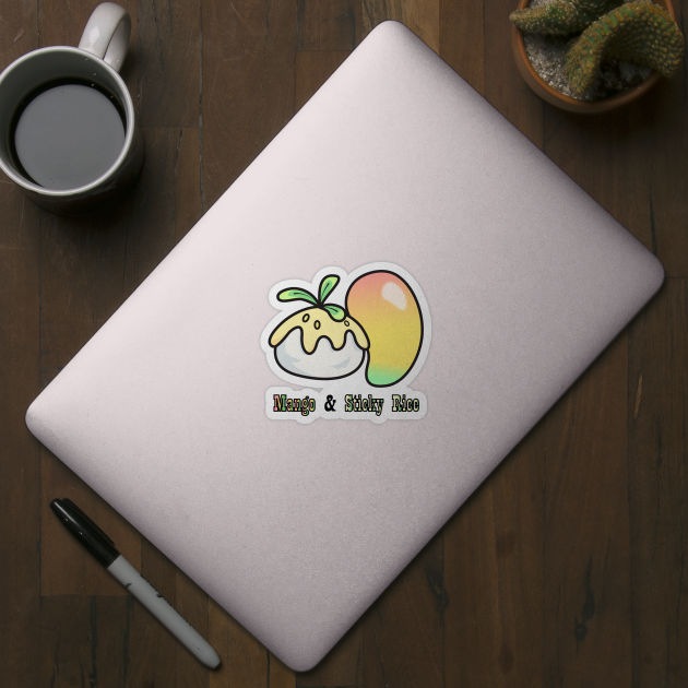 Mango and Sticky Rice Illustration Art by Tt Store